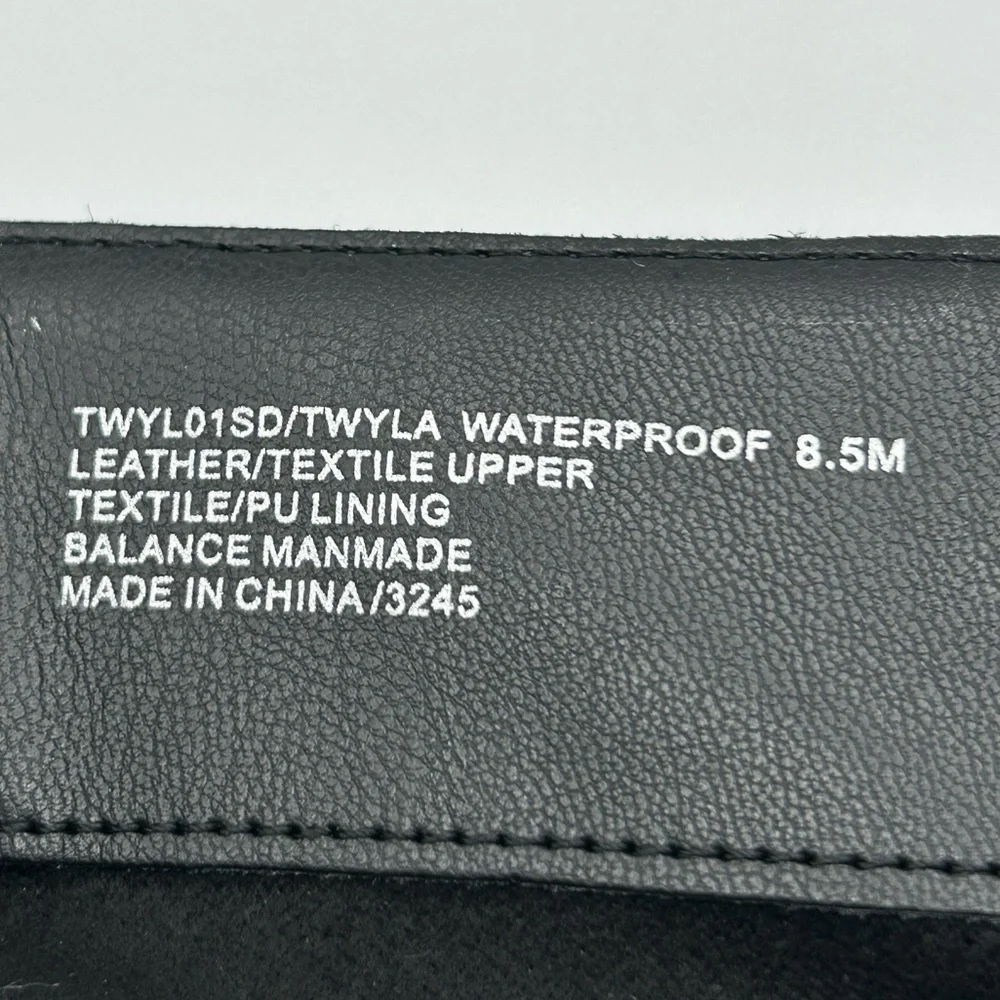 Blondo Twyla Black Waterproof Knee Boots 8.5M Chunky Heel Weatherproof NWB - Picture 12 of 14